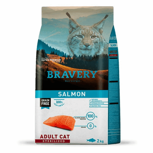 BRAVERY SALMON ADULT CAT STERILIZED 2KG