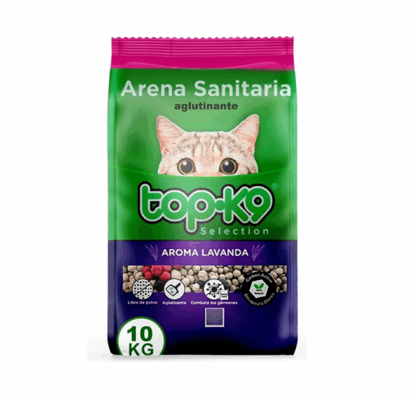 ARENA TOPK9 AGLT BOSQUE SUREÑO LAVANDA 10KG