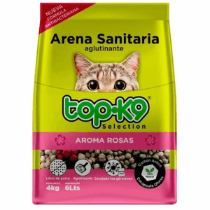 ARENA TOPK9 AGLUTINANTE ROSAS 4KG